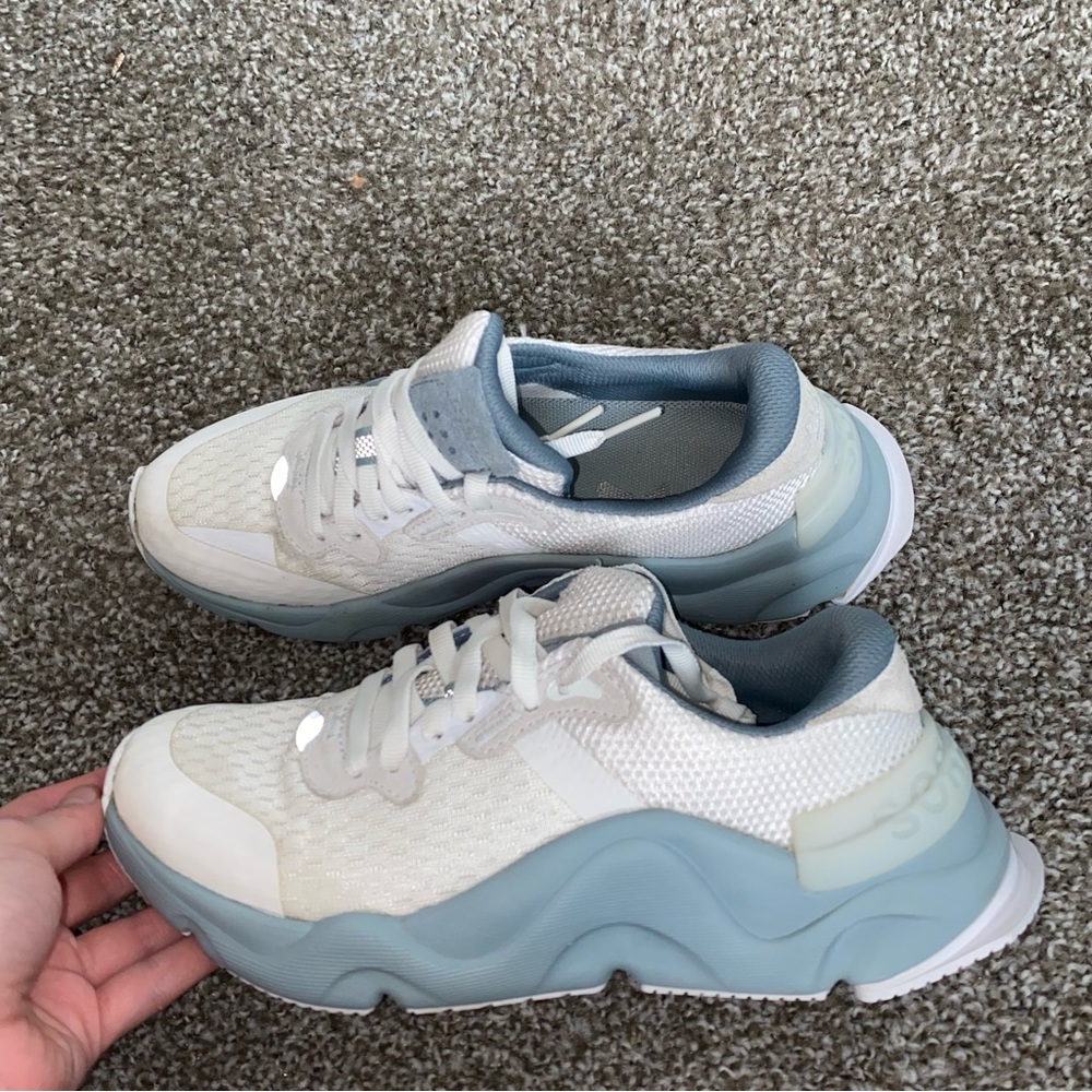 Sorel Kinetic RNEGD Lace Sneaker NL4700-125 Sea Salt/Crushed Blue